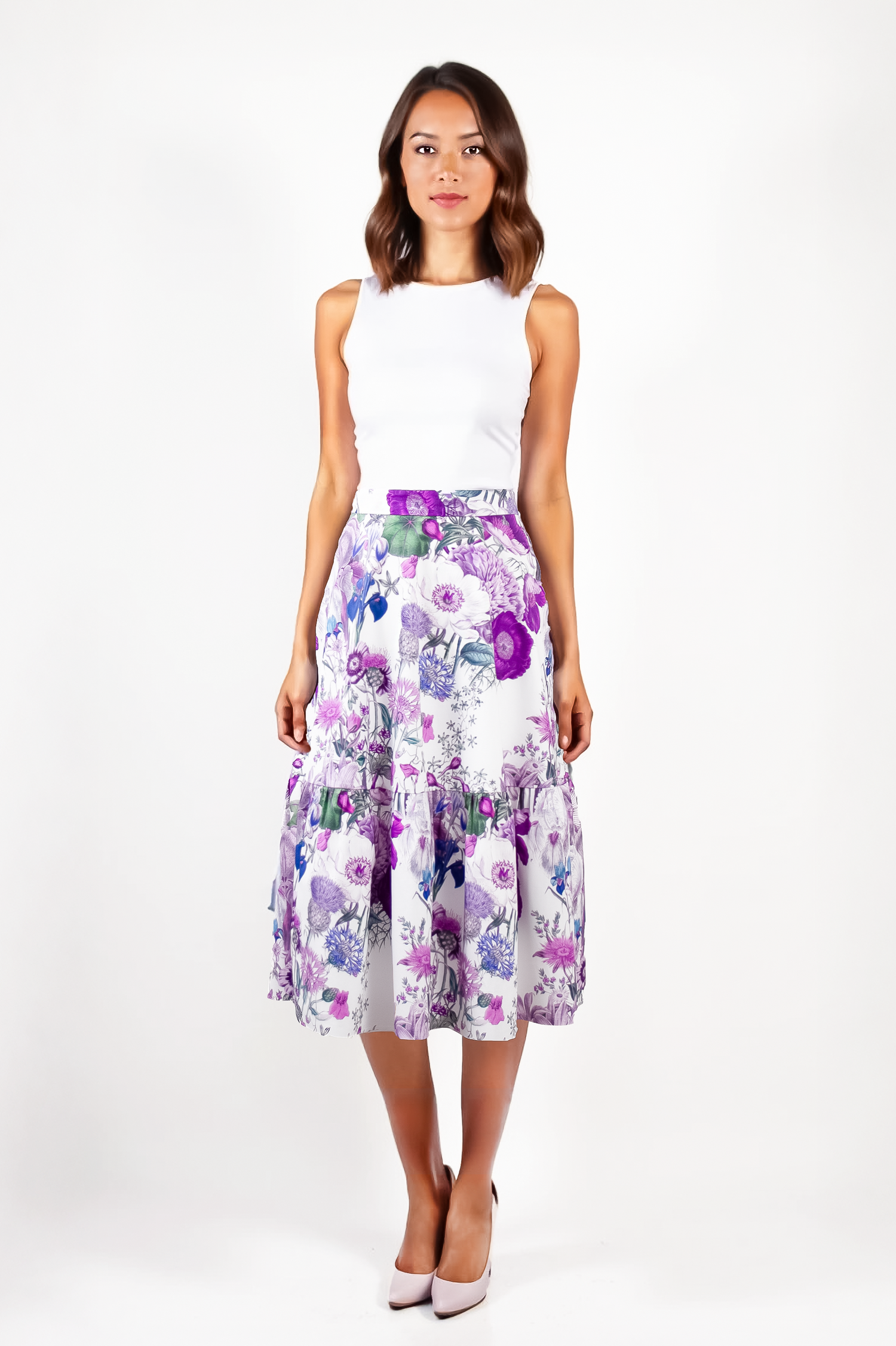 Tiered Midi Skirts - Choose Your Fabric