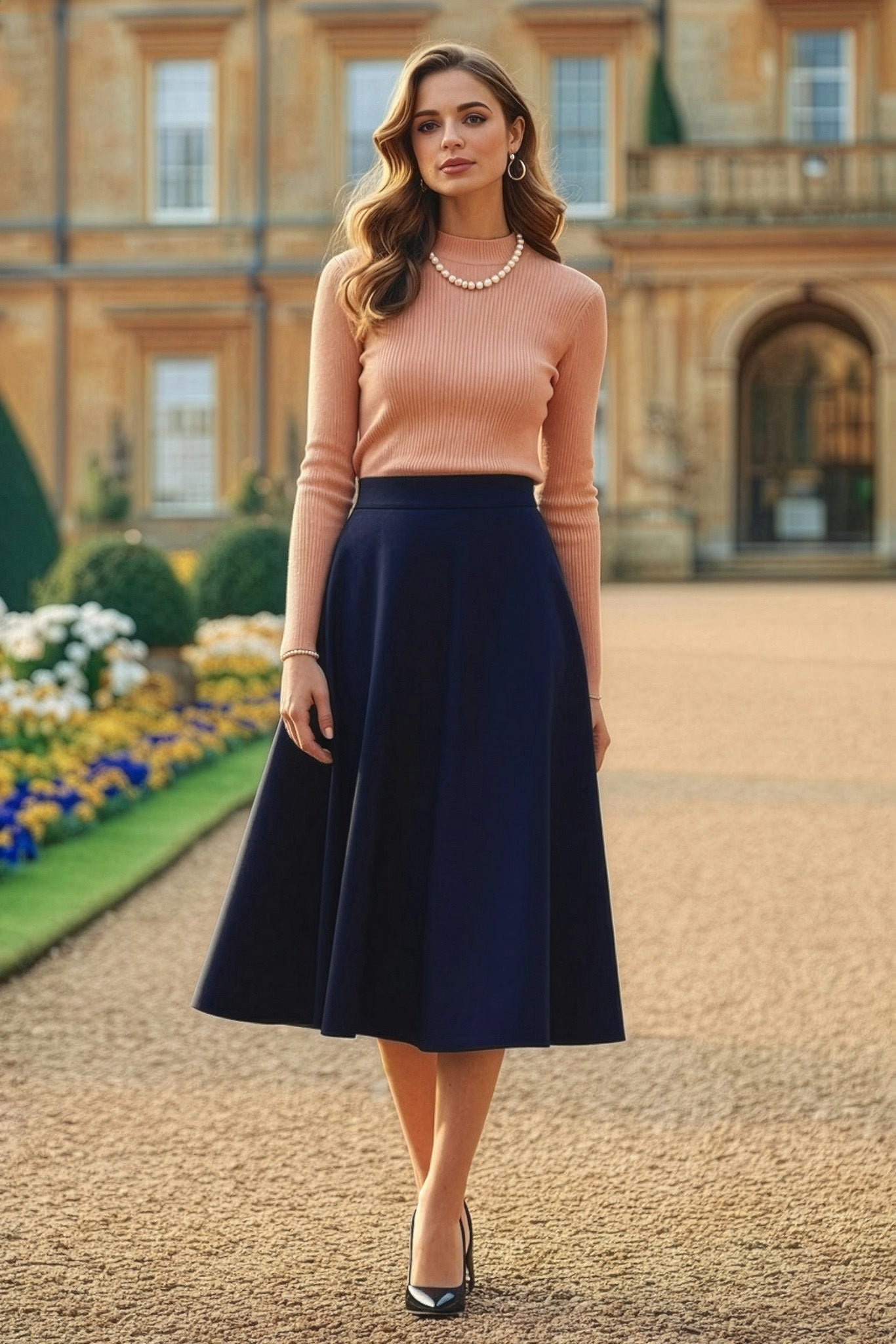 Madeline - Wool Midi Skirt - Solid Colors